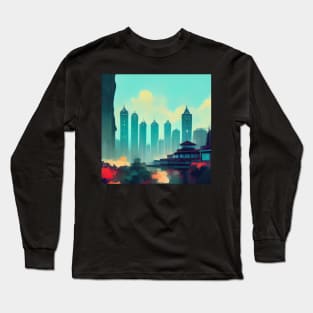 Guangzhou | Comics style Long Sleeve T-Shirt